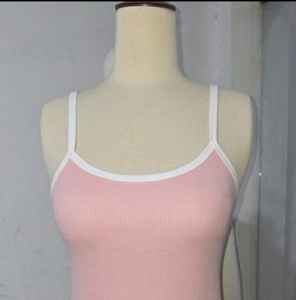 Top de Tirantes Finos con Logotipo Personalizado, Top Básico de Alta Elasticidad para Mujer - Product Image 3