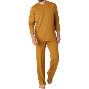 Pijamas de Algodón para Hombre, Directo de Fábrica, Conjunto de Ropa de Dormir Transpirable de Punto, Ropa Cómoda para el Hogar, Proveedor OEM - Product Image 1