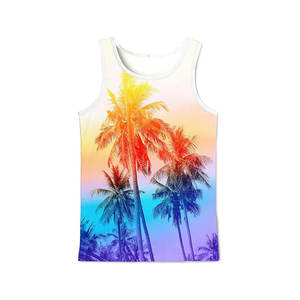 Camiseta sin mangas informal de talla grande para mujer, hecha a medida, de alta calidad, 2026, de poliéster/algodón, jersey sólido, ecológica, transpirable, con cuentas - Product Image 3