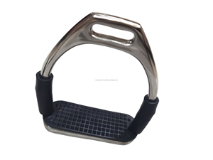 Ensemble de deux étriers pliants durables Costa Sports pour l'équitation, saut d'obstacles, sécurité équine - Product Image 2