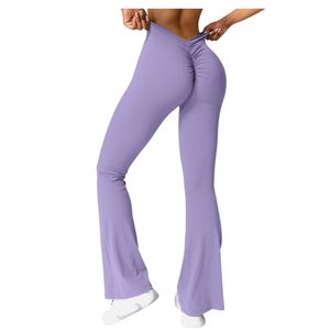 OEM ODM Women Gym <b>Flare</b> <b>Leggings</b> High Waist Soft Nylon Fitness Yoga Pants Activewear Wholesale Wear - Product Image 5