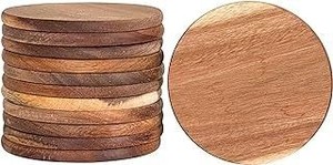 Unique Design Wooden Coasters Handmade Fresh Wooden Tea <b>Cup</b> <b>Mats</b> Pads At Wholesale Price New Colored Tableware Dinnerware - Product Image 4