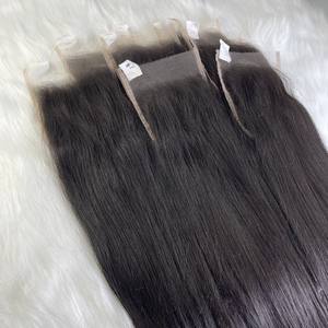 Vente en gros Top qualité 100% cheveux bruts vietnamiens HD Swiss Lace Closure 5x5 Extension de cheveux humains - Product Image 6