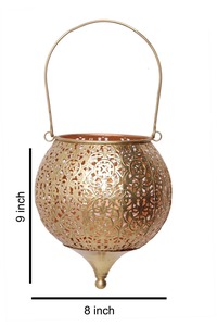 Farol Marroquí Vintage Hecho a Mano, Lámpara Colgante de Metal para Velas, Decoración para Hogar, Jardín y Bodas - Product Image 5