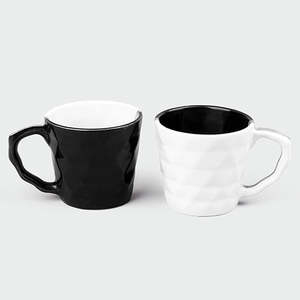 Juego de Lujo de 6 Tazas de Té de Cerámica con Diseño de Diamantes, Tazas de Porcelana para Capuchino, Elegantes y Clásicas para Café, Té de la Tarde, Hogar y Festividades - Product Image 2