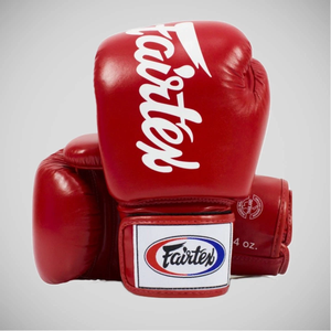 ถุงมือชกมวยหนังวัวแท้คุณภาพสูงยี่ห้อ Fairtex พร้อมโลโก้สั่งทำพิเศษ สำหรับฝึกซ้อมและแข่งขันคิกบ็อกซิ่ง - Product Image 5