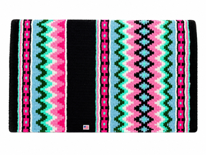Tapis de selle en feutre de laine coloré Manaal Enterprises, doublure polaire, rembourrage polyester, modèle d'équitation SHOW PAD 05 - Product Image 1