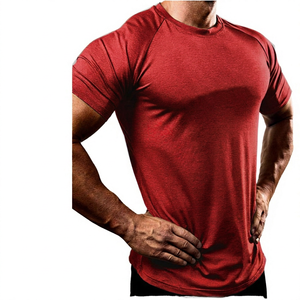 Men's <b>Olive</b> <b>Green</b> Short Sleeve Quick Dry Breathable Anti-Shrink Regular Fit <b>T</b>-<b>Shirt</b> Casual O-Neck Knitted Polyester <b>Shirt</b> - Product Image 6