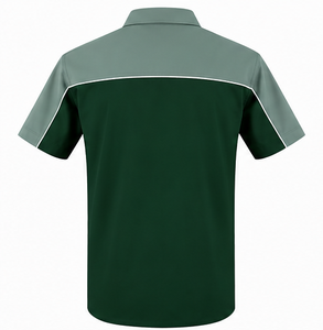 เสื้อเชิ้ตแขนสั้นผู้ชายลำลอง คอปกป๊อปลินบล็อกสี ใส่ได้ในฤดูร้อน - Product Image 6