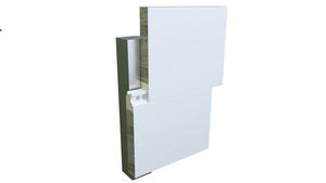 Panel de Pared Exterior de Diseño Moderno PROCK, Lana de Roca Ecológica, Acero Galvanizado, Resistente al Agua, al Fuego, Térmico y Acústico - Product Image 2