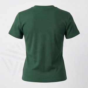 Nouveauté – T-shirt court décontracté pour femme, coupe ajustée, manches courtes, idéal pour le sport, le yoga et l'entraînement – Couleurs personnalisables - Product Image 2