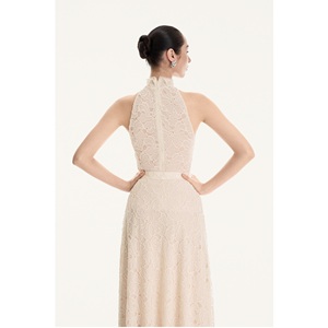 Abbigliamento <span class=keywords><strong>Alta</strong></span> Moda, Camicette da Donna ODM <span class=keywords><strong>MAIA</strong></span> FLORAL LACE TOP, Halter Casual, 92% Poliestere 8% Rayon, Eleganti Camicette Femminili - Product Image 4