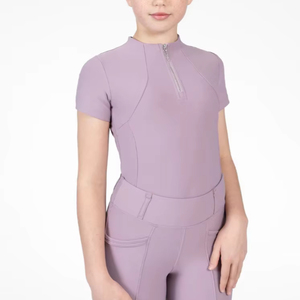 Soft Stretch Kids Horse Riding <b>Base</b> <b>Layer</b> Comfortable <b>Long</b> Wear Training Shirt Comfortable Horse Riding <b>Base</b> <b>Layers</b> - Product Image 1