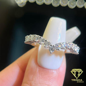Luxury Round Cut Moissanite Engagement <b>Ring</b> VVS Bridal <b>Ring</b> <b>925</b> Sterling <b>Silver</b> Elegant Wedding Jewelry For Women - Product Image 2