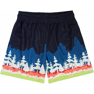 Shorts de sport en mesh pour homme, design graphique personnalisé, respirants, pour le basketball - Product Image 5