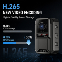 Caméra corporelle ultra HD avec vision nocturne et grand angle, enregistreur portable sur poitrine, prend en charge les cartes TF jusqu'à 512 Go, idéale pour les patrouilles de sécurité