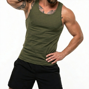 Camisetas sin mangas de algodón y poliéster transpirables con estampado serigráfico estilo Hip Hop para hombre, chaleco muscular, logotipo personalizado OEM/ODM - Product Image 5