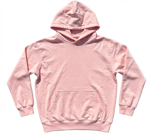 Sweat-shirt à capuche unisexe rose, coupe classique, 100% coton molletonné, sweat-shirt décontracté avec poche avant, vêtement d'automne pour hommes - Product Image 1