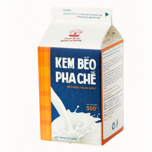 ส่วนผสมเครื่องดื่มขายส่ง ครีมเทียมเวียดนามสำหรับบาริสต้า ครีมเทียม 500 กรัม สำหรับกาแฟและชานม ฮาลาล รับผลิตแบบ OEM/ODM ทั่วโลก - Product Image 1