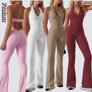 Ensemble de vêtements de sport de luxe pour femmes, 5 pièces, vente en gros : soutien-gorge de sport à dos croisé + veste de sport + short de sport + leggings de yoga - Product Image 6