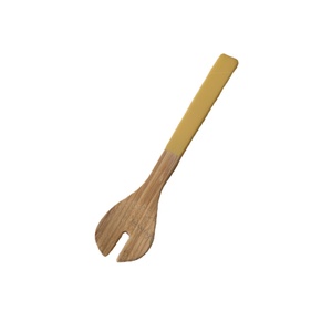 Ustensiles de cuisine en bambou écologiques classiques et durables, vaisselle de service dorée pour salades, idéale pour les cadeaux promotionnels - Product Image 1