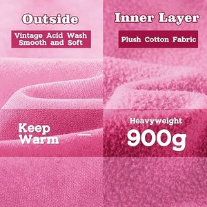 Sudadera con capucha rosa vintage desgastada – Sudadera unisex de corte holgado estilo streetwear con capucha para hombre - Product Image 5