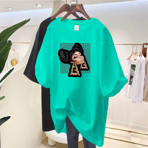 เสื้อยืดบาติกผู้หญิงแบบใหม่ พิมพ์ลายเชอร์รี่ ทรงหลวม แฟชั่นฤดูร้อน ราคาถูก รับผลิตตามแบบ (OEM) ราคาขายส่ง ปี 2026 - Product Image 6