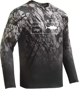 เสื้อตกปลาแขนยาวผู้ชาย ระบายอากาศได้ดี ป้องกันแสงแดด UPF 50 ผลิตจากโพลีเอสเตอร์ 100% น้ำหนักเบา แห้งเร็ว เหมาะสำหรับกิจกรรมกลางแจ้ง - Product Image 4