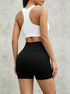 Shorts de yoga pour femmes, taille haute, sans couture, extensibles, pour la course à pied, la gym et le fitness - Product Image 2