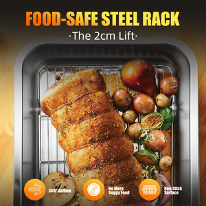 Premium Roasting <b>Pan</b> For Delicious Family Cooking With Durable Stainless Steel Design Spacious Interior Heat Resistant - Product Image 6