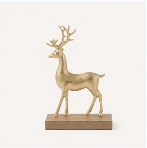 Sculpture de renne en aluminium de luxe, faite à la main, ornement décoratif avec finition résistante à la rouille pour la maison, le jardin et les occasions saisonnières - Product Image 1