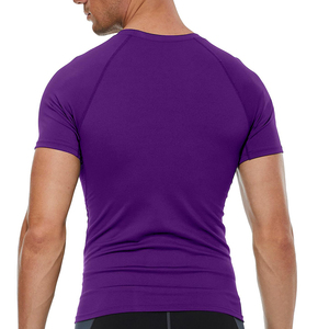 Nouveau T-shirt de gros pour hommes, résistant et flexible, anti-humidité, avec col contrastant - Product Image 2