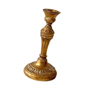 Gold Aluminium Pillar Candle Holder <b>Small</b> Desktop Candle Stand for Dinner Table Party & Living Room Decor At Export from india - Product Image 2