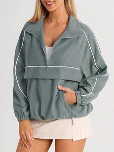 Sudadera con Cierre de Cremallera para Mujer, Protección Solar UPF 50+, Chaqueta Cortavientos Ligera para Correr, Senderismo y Actividades al Aire Libre, con Bolsillo - Product Image 3