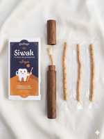 Bâtonnets de Miswak Naturels de Haute Qualité, Soin Blanchissant pour les Dents, Pack de 4 avec Support en Bois, Miswak Herbal en Vente