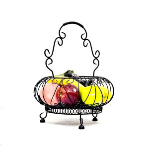 Best Selling Metal Fruit Basket <b>Table</b> Top Handmade High Class Quality Customized Color Shape Metal Fruit Basket - Product Image 2