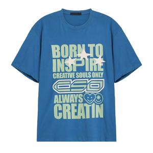 T-shirt de sérigraphie en gros T-shirt respirant de haute qualité T-shirts imprimés Vêtements décontractés t-shirt pour hommes à prix réduit - Product Image 4