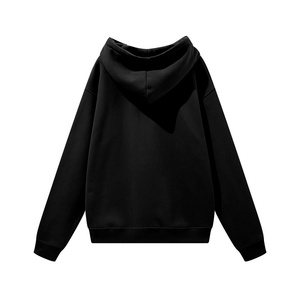 Sudadera con capucha personalizada de mezcla de algodón con cordón ajustable para hombres y mujeres - Product Image 2