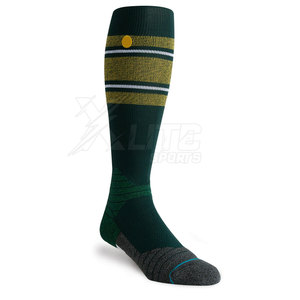 Chaussettes de football montantes pour adultes avec tissu extensible, bord côtelé, talon renforcé, respirantes et antidérapantes pour les matchs de football - Product Image 4