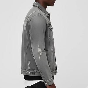 Vintage <b>Rhinestone</b> Cross Casual Button Denim <b>Jacket</b> for Men-Customizable Waterproof Breathable 100% Cotton - Product Image 5