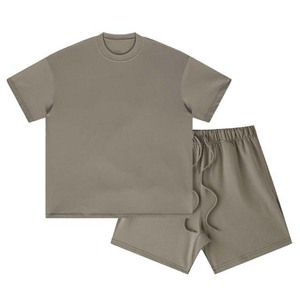 Conjuntos de Shorts de Verano para Hombre, Fabricados en Pakistán, Personalizados, 220g, Tejido Transpirable sin Costuras, Casual, Poliéster/Algodón, Liso - Product Image 5