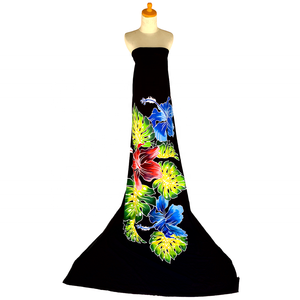 Ornement floral peint à la main 100% rayonne une pièce plage sarong larges sélections de couleurs paréo élégant - Product Image 2