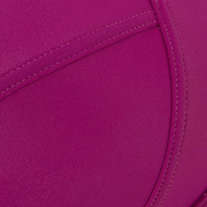 Ensemble bikini 2 pièces pour femme, rose uni, soutien-gorge push-up, bas de maillot brésilien à nouer sur les côtés - Product Image 6