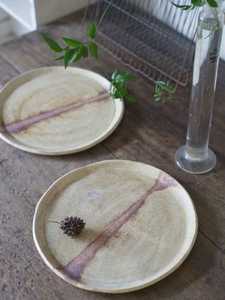 Round <b>Ceramic</b> <b>Plate</b> With Strawberry Pattern Handpainted Flat Dish Cute Design Green Checkered Background - Product Image 1