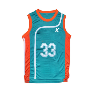 Maillot de basket personnalisé pour l'été - Léger, 100% polyester, séchage rapide et respirant, confortable, sans manches, design d'équipe - Product Image 1
