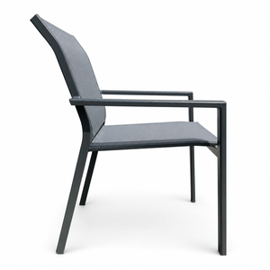 Silla de jardín apilable de <span class=keywords><strong>aluminio</strong></span> de alta calidad moderna para comedor al aire libre patio para hoteles parques cocinas villas - Product Image 5