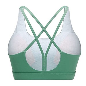 Quick Dry Breathable Women's Sports <b>Bra</b> with Front Custom Logo High Quality Stretchable Medium Support for Yoga in <b>Low</b> MOQ - Product Image 4