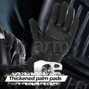 Guantes de Motocicleta de Cuero de Diseño Personalizado de Nuevo Estilo, Fabricantes Profesionales de Guantes de Motocicleta - Product Image 5