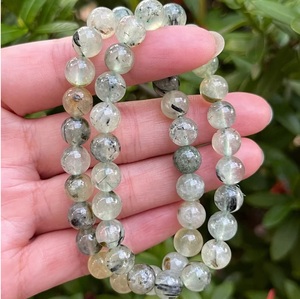 Natural Prehnite <b>Bracelet</b> Green Prehnite <b>Beaded</b> <b>Bracelet</b> For Healing Reiki Energy Jewelry Wholesale 8mm - Product Image 2