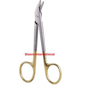 Tijeras de Corte de Suturas Manuales TC de Acero Inoxidable BISONS, Instrumento Quirúrgico al por Mayor - Product Image 2